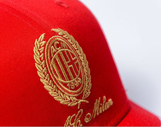 Kšiltovka New Era - 9FIFTY Stretch-Snap Hearitage Gold - AC Milan - Scarlet