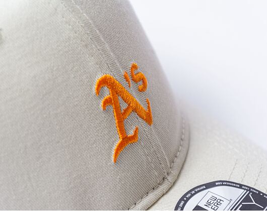 Kšiltovka New Era - 9FORTY Summer Washed - Oakland Athletics - Off White / Orange