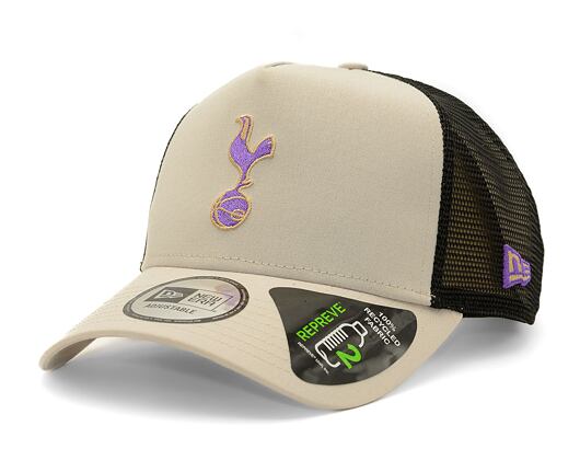 Kšiltovka New Era - 9FORTY Trucker Seasonal - Tottenham Hotspur FC - Stone / Purple