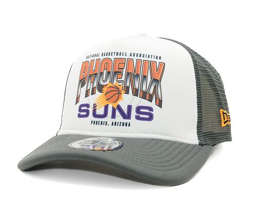 Kšiltovka New Era - 9FORTY Trucker Graphic - Phoenix Suns - Grey Heather / Orange