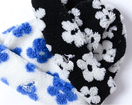 Kulich Kangol - Floral Fleece Beanie - White/Blue