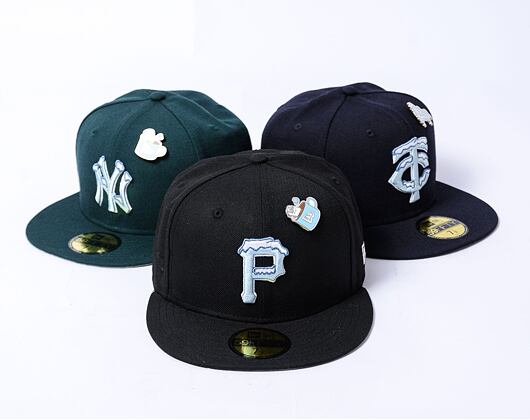 Kšiltovka New Era - 59FIFTY "Wintertime Pin" - Pittsburgh Pirates - Black