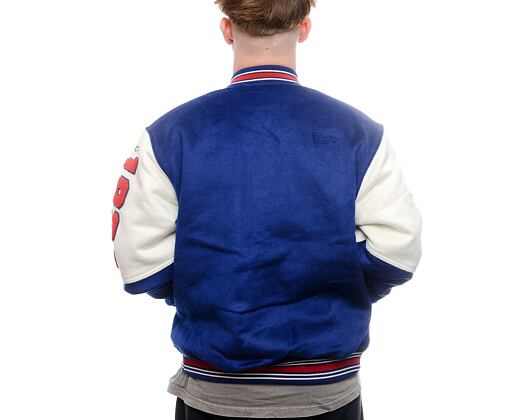 Bunda Mitchell & Ness - Team History Varsity Jacket Vintage Logo - New York Rangers - Blue