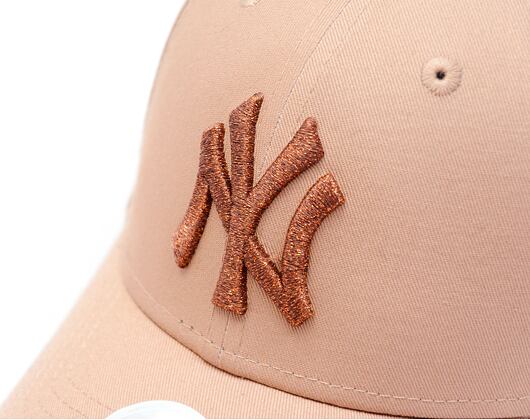 Dámská Kšiltovka New Era - 9FORTY Womens MLB Metallic - NY Yankees - Beige