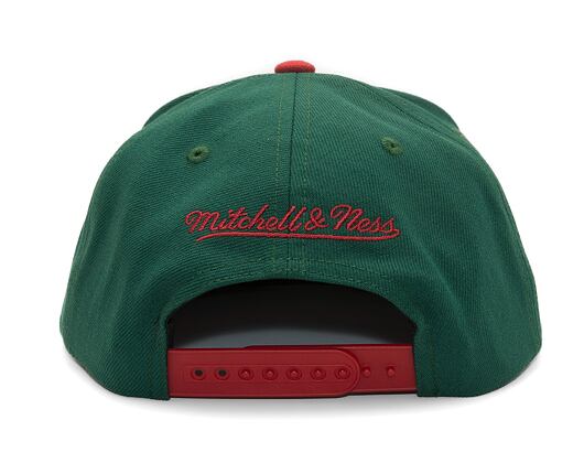 Kšiltovka Mitchell & Ness - Team 2 Tone 2.0 Snapback - Minnesota Wild - Green/Red