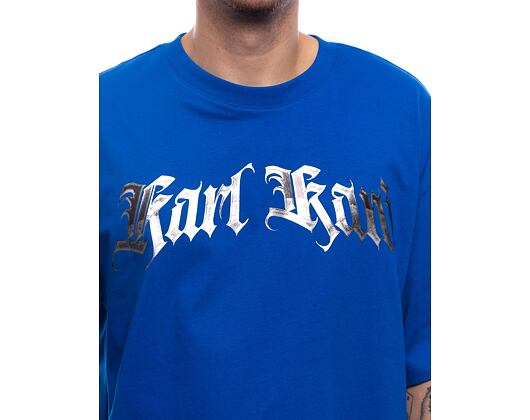 Triko Karl Kani Old English Chrome Tee blue