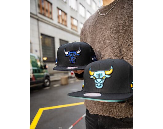 Kšiltovka Mitchell & Ness - Core Xi Snapback - Chicago Bulls - Black/Blue