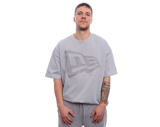 Triko New Era - Flag Oversized Tee - DGR / Grey