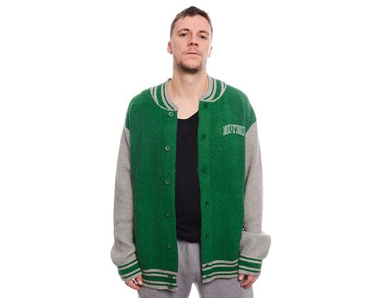 Svetr Rip N Dip - Team Spirit Varsity Cardigan  (Green/Grey)