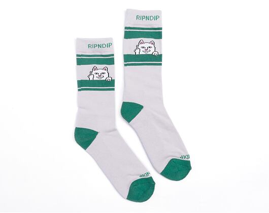 Ponožky Rip N Dip - Peeking Nermal Socks (Grey/Green)