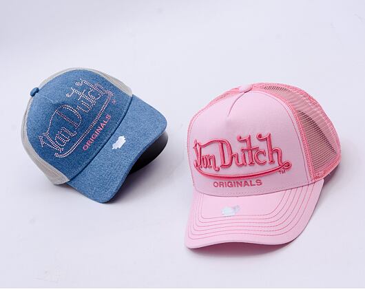 Kšiltovka Von Dutch - Trucker Riverside - Caps - Cot Twill - Pink