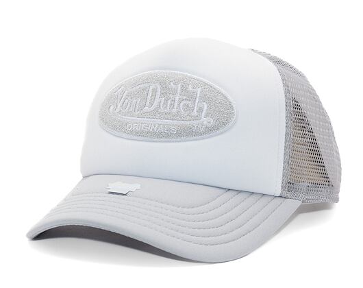 Kšiltovka Von Dutch - Trucker Tampa - Caps - Polyester Foam - White/ Grey