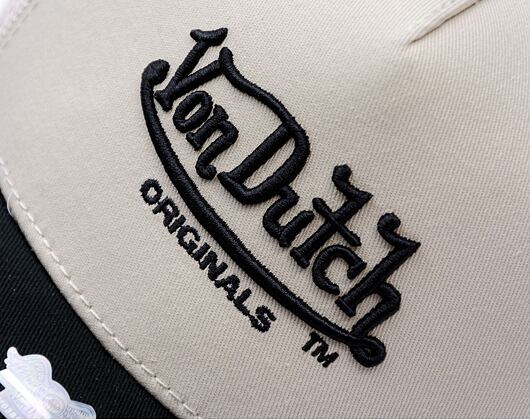 Kšiltovka Von Dutch - Trucker Newark - Caps - Cot Twill - Black/ Cream