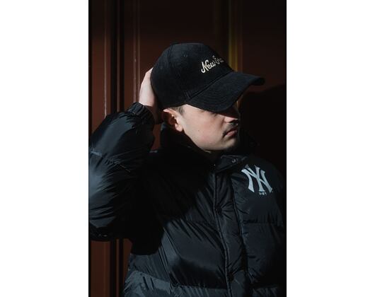 Kšiltovka New Era - 39THIRTY Script Cord - Black / Stone