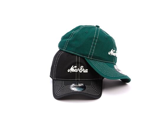 Kšiltovka New Era - Contrast Stitch 9TWENTY - Dark Green / White