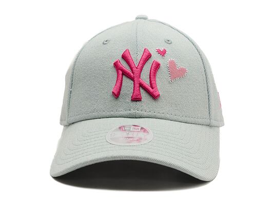 Dámská Kšiltovka New Era - MLB Denim Icon 9FORTY - NY Yankees - Pastel Blue / Pink