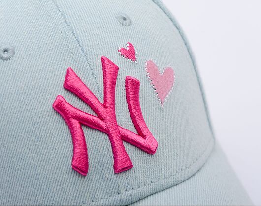 Dámská Kšiltovka New Era - MLB Denim Icon 9FORTY - NY Yankees - Pastel Blue / Pink