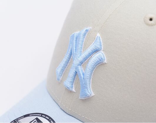 Kšiltovka New Era - MLB World Series Patch 9FORTY - NY Yankees - Cream / Pastel Blue