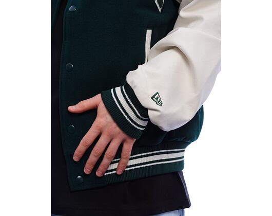 Bunda New Era - Varsity Patch Jacket - Dark Green