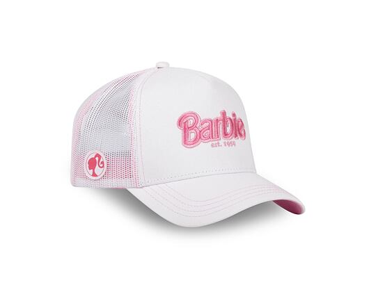 Kšiltovka Capslab - Trucker Barbie - White / Pink