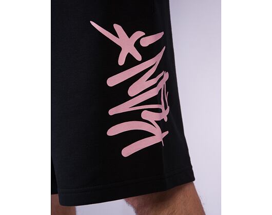 Kraťasy Karl Kani - Kani Tag Sweatshorts - black/rose