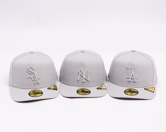 Kšiltovka New Era - MLB Color Pack 59FIFTY A-Frame - LA Dodgers - Silver Grey