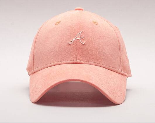 New Era Women Felt Atlanta Braves 9FORTY Blush Strapback Womens Cap