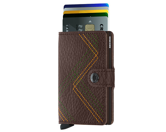 Secrid Miniwallet Stitch Linea Espresso