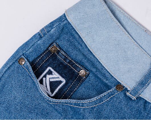 Karl Kani KK Og Block Denim Cargo Pants Blue