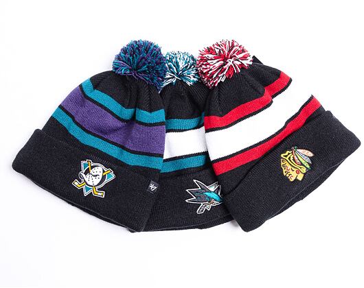 '47 Brand NHL Chicago Blackhawks Wayland Cuff Knit Black Winter Beanie