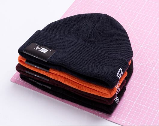 New Era Pop Short Cuff Knit Grey Winter Beanie