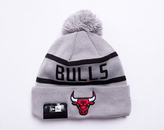 New Era NBA Jake Cuff Knit Chicago Bulls Grey Winter Beanie