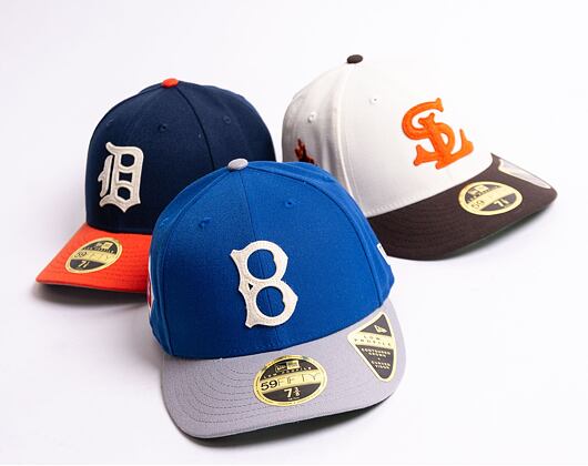 New Era 59FIFTY Low Profile MLB Cooperstown Brooklyn Dodgers Fitted Bright Royal / Grey Cap