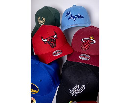 Mitchell & Ness San Antonio Spurs Team Ground 2.0 Stretch Snapback Black Cap