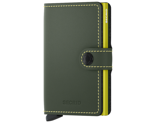 Secrid Matte Green & Lime Wallet