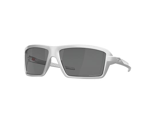 Oakley Cables X-Silver w/Prizm Black Polar 0OO9129 91291263 Sunglasses