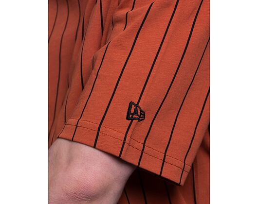 New Era Pinstripe Oversized Tee Redwood / Black T-Shirt