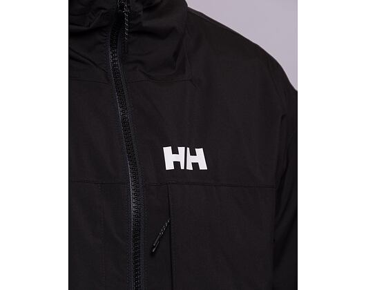 Lehká Bunda Helly Hansen MOVE HOODED RAIN JACKET 990 BLACK