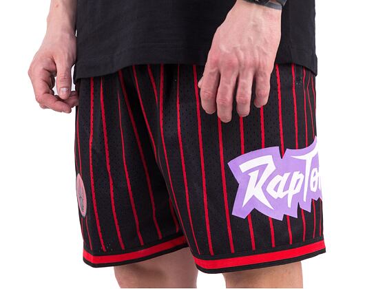 Kraťasy Mitchell & Ness NBA M&N CITY COLLECTION MESH SHORT RAPTORS Black / Red