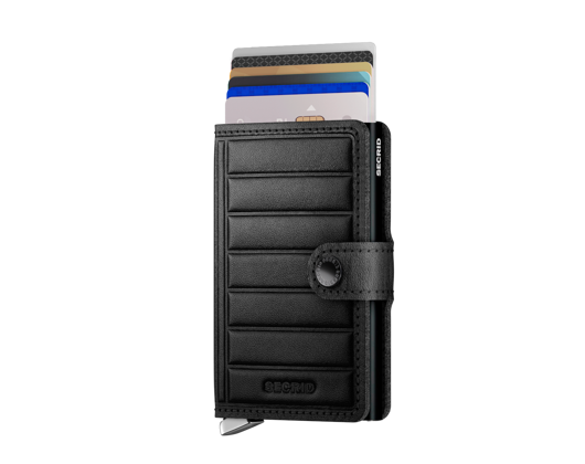 Secrid Premium Miniwallet Emboss Lines Black