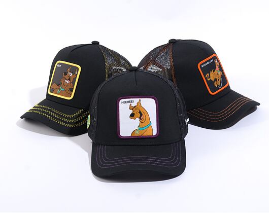 Kšiltovka Capslab Scooby-Doo - Scooby v.2 Trucker Black