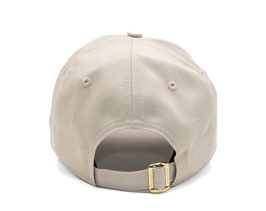 Dámská Kšiltovka New Era 9FORTY Womens Metallic Logo New York Yankees Stone / Gold