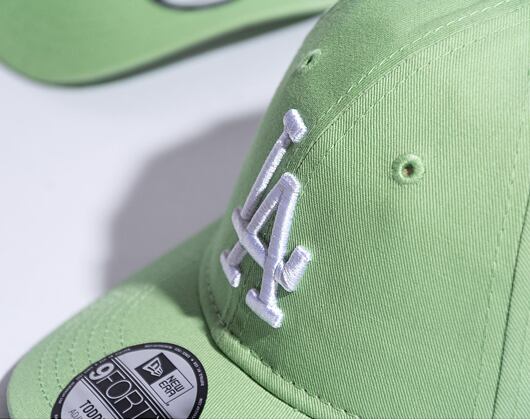 Dětská Kšiltovka New Era 9FORTY Kids MLB League Essential Los Angeles Dodgers Bright Green / White