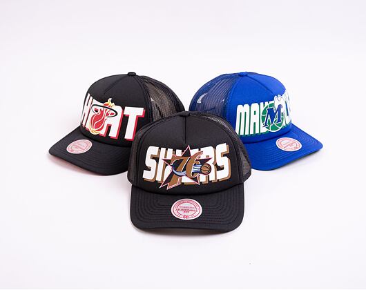 Kšiltovka Mitchell & Ness NBA Billboard Trucker Snapback Hwc Philadelphia 76Ers Black