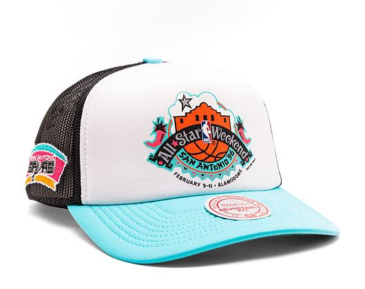 Kšiltovka Mitchell & Ness NBA Party Time Trucker Snapback Hwc San Antonio Spurs White