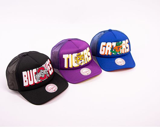 Kšiltovka Mitchell & Ness NCAA Billboard Trucker Snapback Louisiana State University Purple