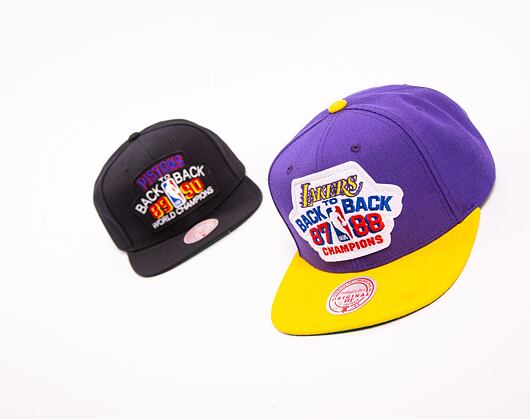 Kšiltovka Mitchell & Ness NBA Lakers B2B Snapback Hwc Los Angeles Lakers PURPLE  / YELLOW