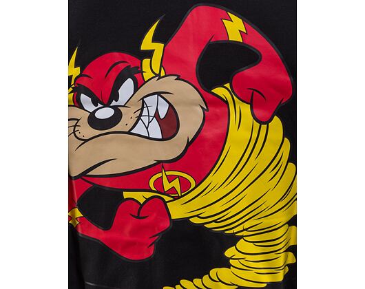 Triko New Era Superhero × Looney Tunes Character Oversized Tee Black