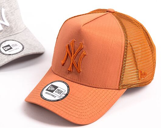 Kšiltovka New Era 9FORTY A-Frame Trucker MLB Tech Ripstop Trucker New York Yankees Brick