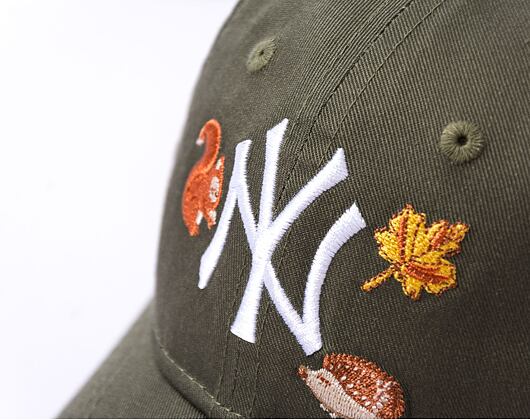 Dětská Kšiltovka New Era 9FORTY Kids MLB Outdoor New York Yankees New Olive / White